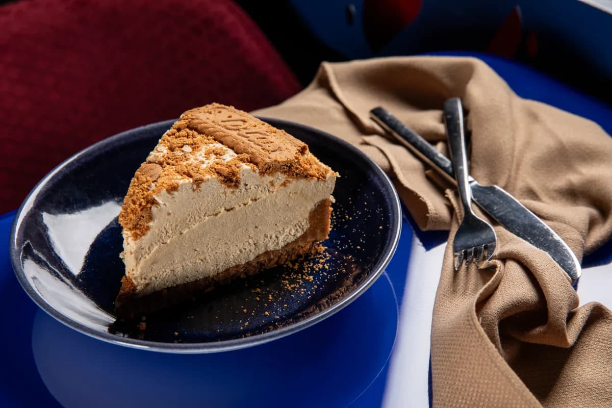 Lotus Biscoff cheesecake from the Showdown Social kitchen